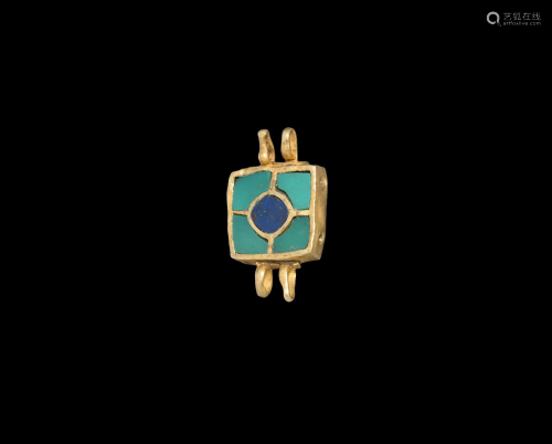 Parthian Gold and Gemstone Pendant Link