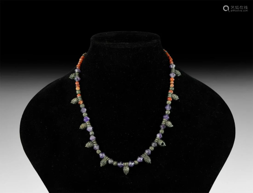 Roman Mixed Bead Necklace