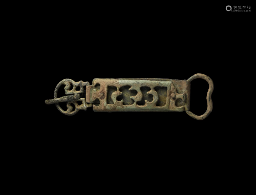 Roman Military Buckle with Openwork Plate