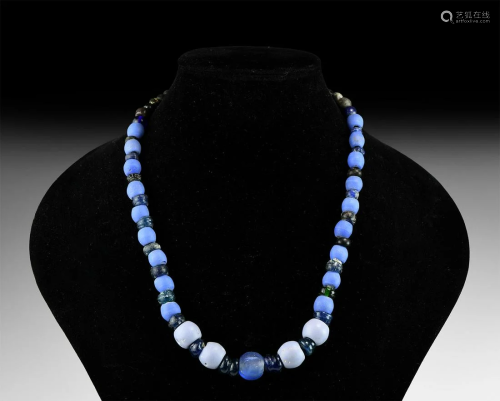 Roman and Other Glass Bead Necklace