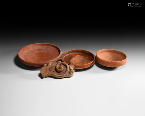 Roman Redware Bowl and Other Artefact …