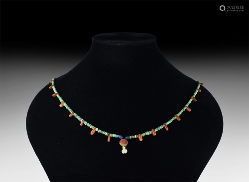 Roman Mixed Stone Bead Necklace String