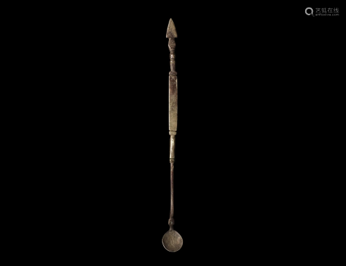 Roman Silver Medical Spoon