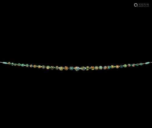 Roman Millefiori Glass Bead Necklace String