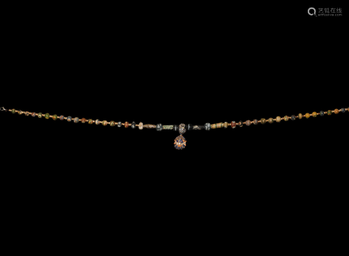 Phoenician Glass Bead Necklace