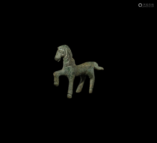 Roman Stepping Horse Statuette