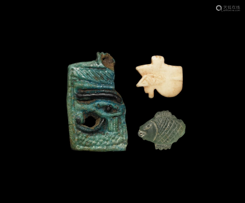 Egyptian Mixed Amulet Group