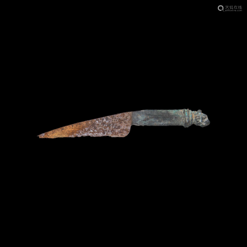 Roman Knife with Lion Handle