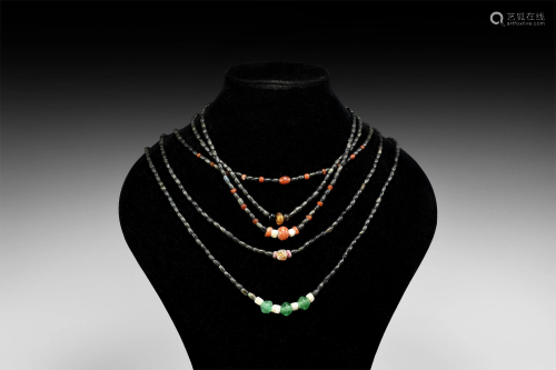 Roman Mixed Bead Necklace Group