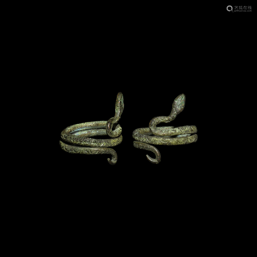 Roman Snake Ring