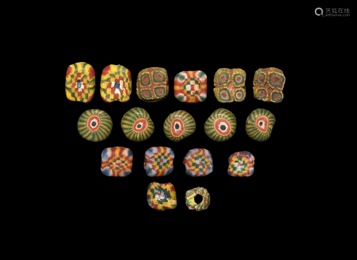 Roman Millefiori Glass Bead Collection