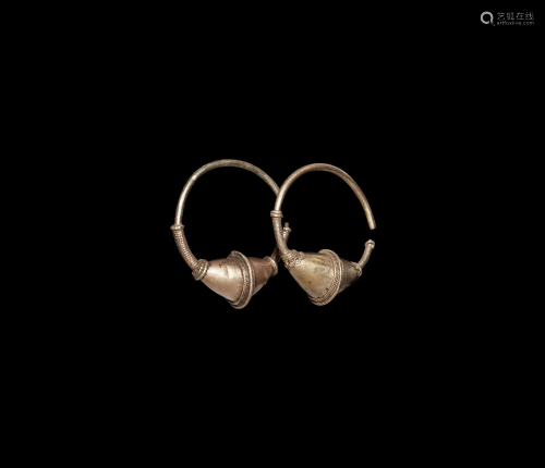 Byzantine Gold Earring Pair