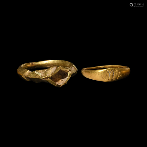 Roman Gold Ring Group