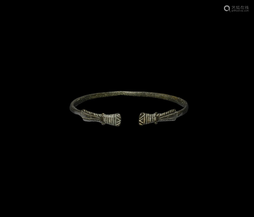 Roman Bracelet with Horse-Head Terminals