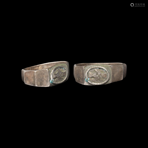 Roman Silver Wedding Ring with Clasp…