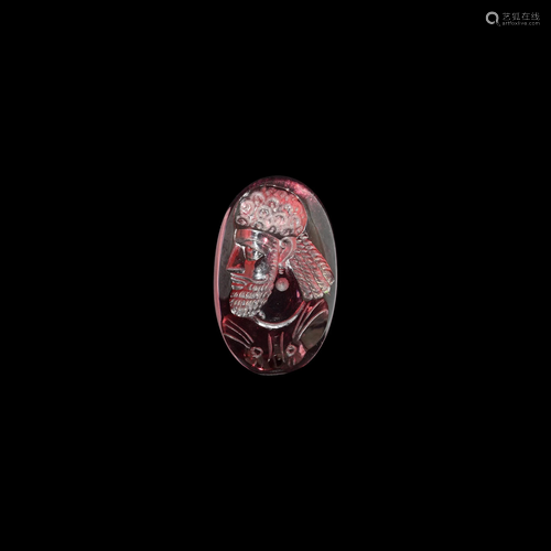 Sassanian Amethyst Intaglio with the Bust of …