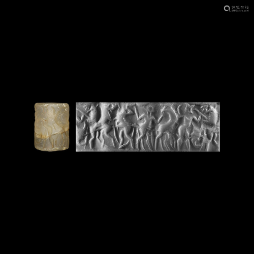 Early Dynastic II Cylinder Seal with Contest…