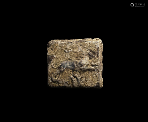 Roman Trade Weight with Leaping Lion