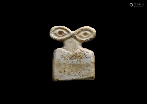 Western Asiatic Tell Brak Alabaster Idol