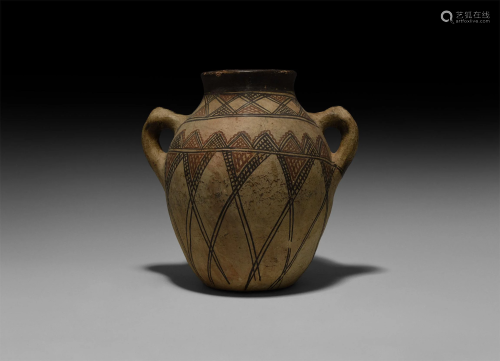 Western Asiatic South Arabian Painted Jar