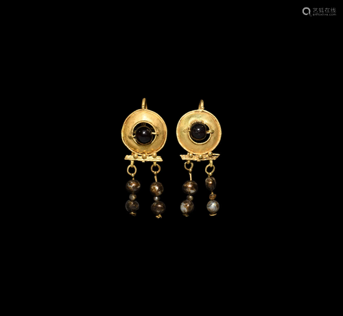 Roman Gold Earring Pair