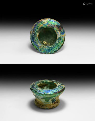 Roman Blue Glass Vessel