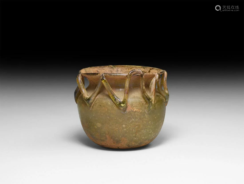 Roman Green Glass Cup