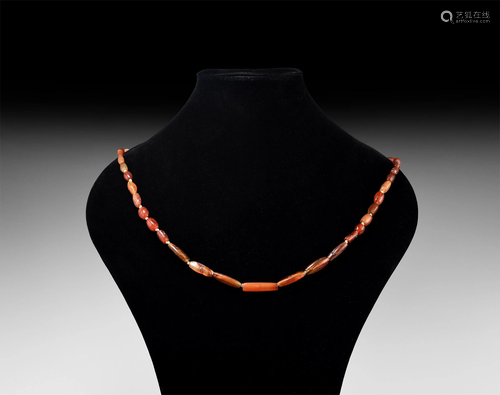 Roman Carnelian Bead String