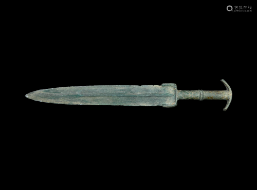 Luristan Short Sword with Decorated Grip