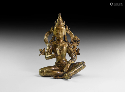 Tibetan Gilt Arya Tara Figure