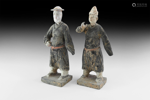 Chinese Ming Figure Pair