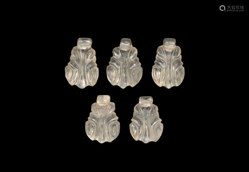 Indian Rock Crystal Pendant Group