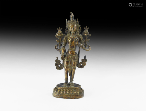 Tibetan Gilt Arya Tara Figure