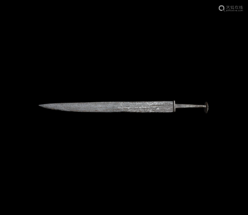 Medieval Long Single-Edged Knife