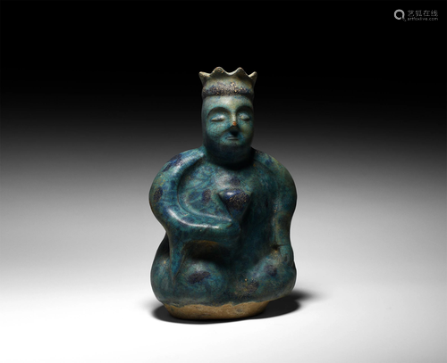 Islamic Glazed Figural Vessel