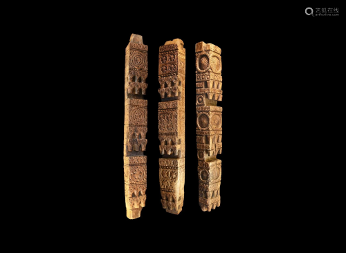 Indian Temple Column Set