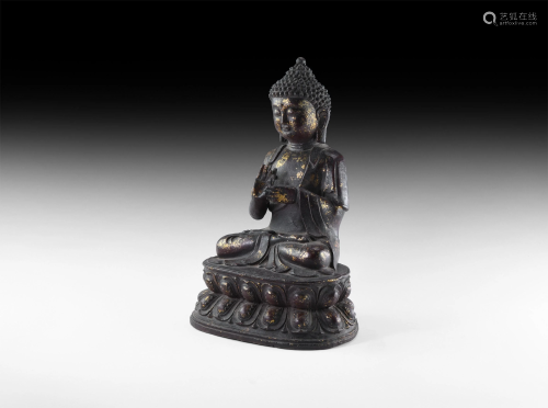 Chinese Gilt Seated Buddha Figure