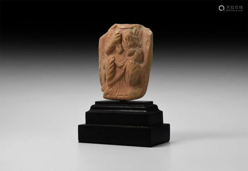 Gandharan Draped Terracotta Plaque