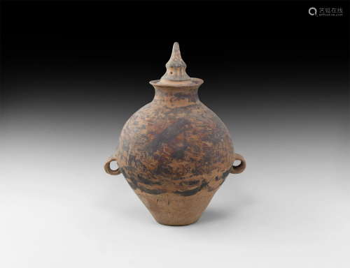 Chinese Neolithic Vessel with Lid