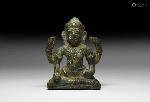 Cambodian Bodhisattva Statuette