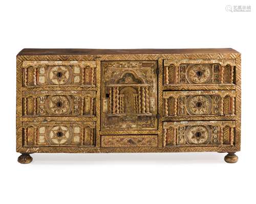 A Spanish-style vargueno cabinet