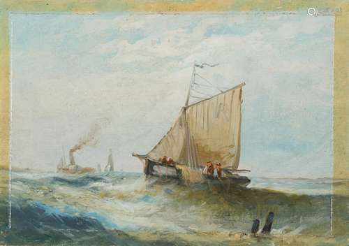 Fisherman trawling coastal waters