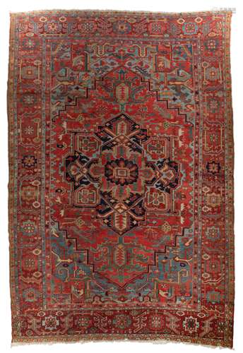 A Persian Heriz carpet