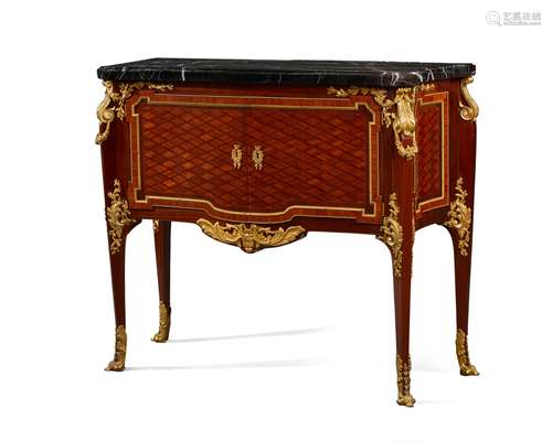 A French marquetry and gilt bronze-mounted cabinet