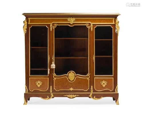 A French Millet a Paris marquetry bookcase