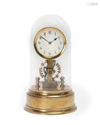 A German Eureka-type electric domed desk clock