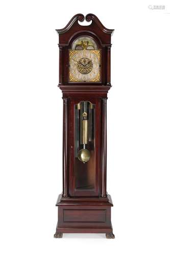 A German grandfather tall case clock