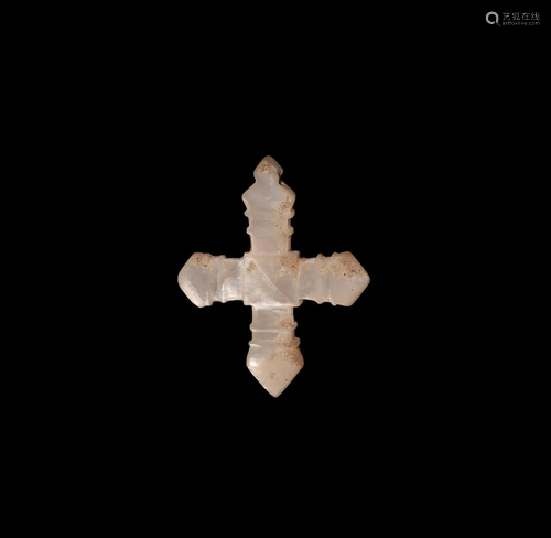 Victorian Nacre Cross Pendant