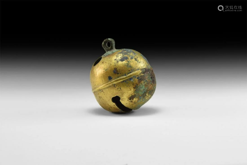 Post Medieval Gilt Crotal Bell