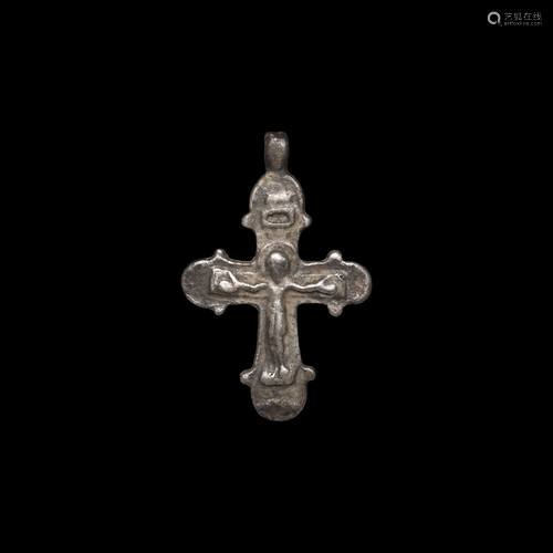 Byzantine Silver Cross Pendant